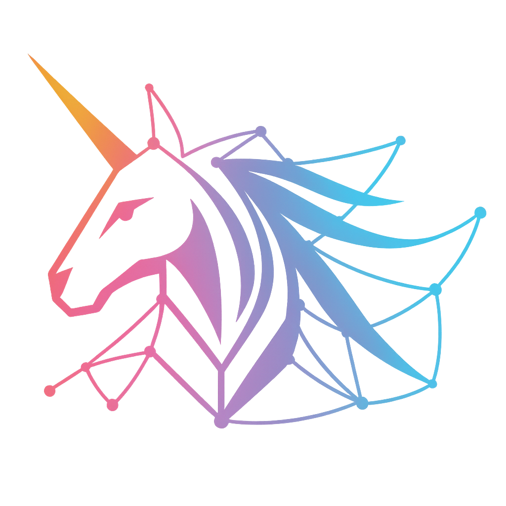 Glowing unicorn illustration